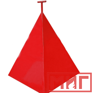 Фото 20 - Пожарная пирамида для пожарного гидранта 500x500x800 (Трехгранная).
